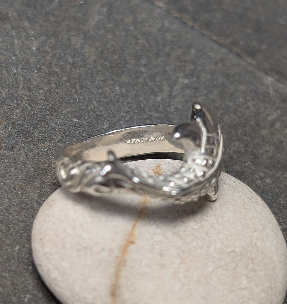 Thumbnail: Silver Whale Shark Ring - Spencer