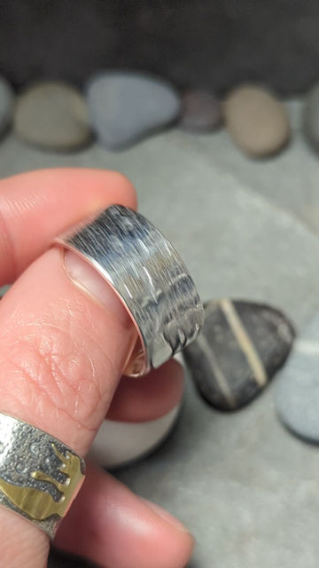 Thumbnail: Mermaid and Coral Sterling Silver Ring