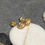 Thumbnail: Jurassic Ammonite Earrings Silver or Gold Vermeiled 