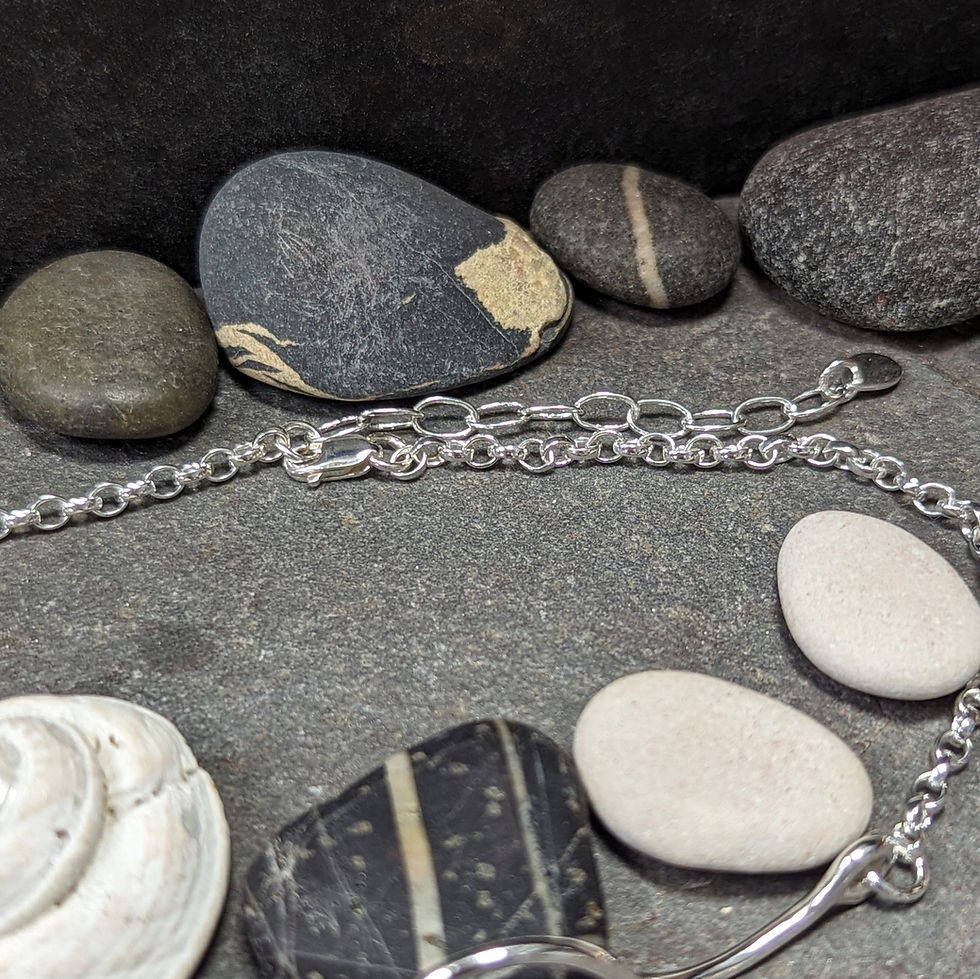 Thumbnail: Silver Wave Anklet