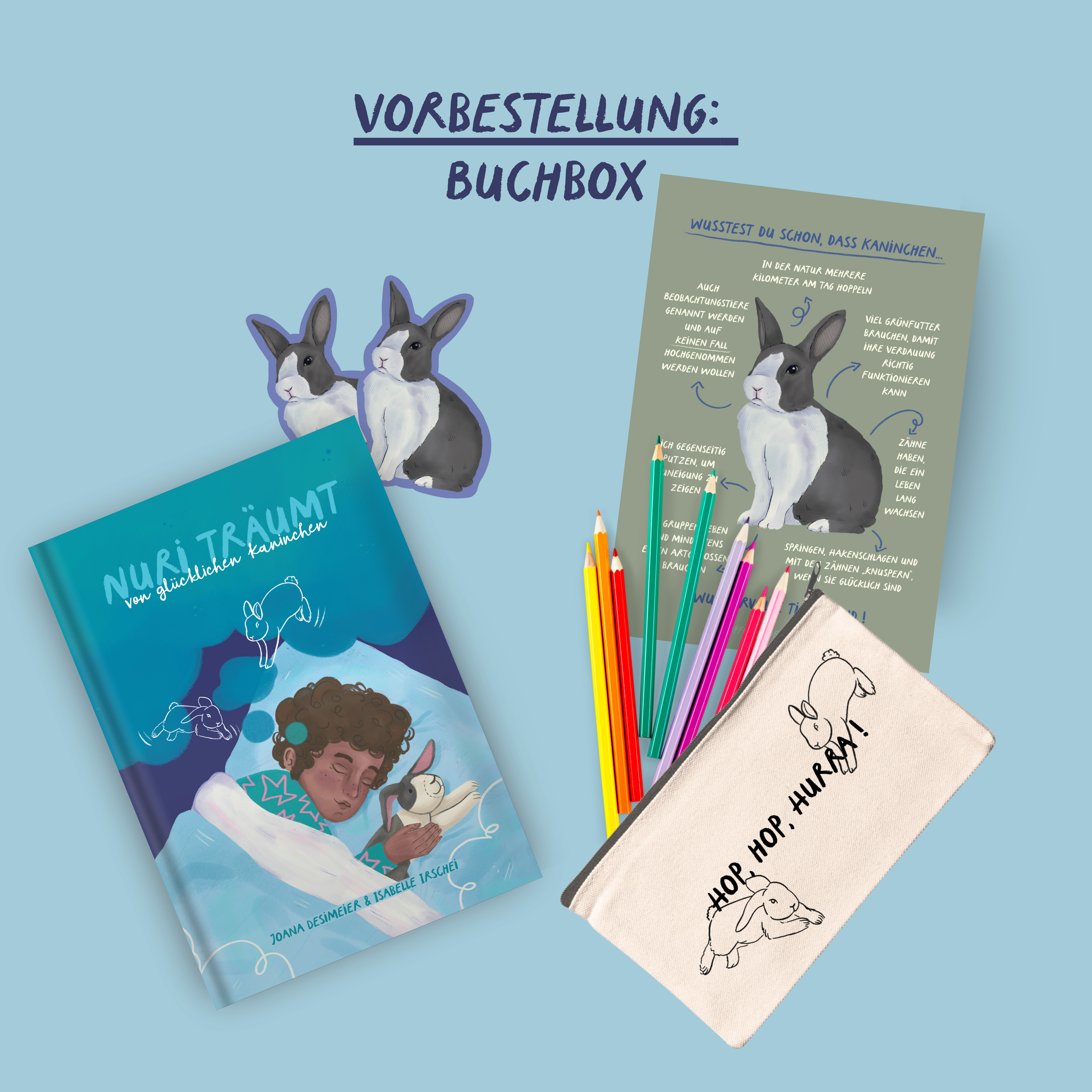 *Vorbestellung* Buch Box "Nuri träumt "+ A4 Wissensposter, Stiftemappe & Sticker