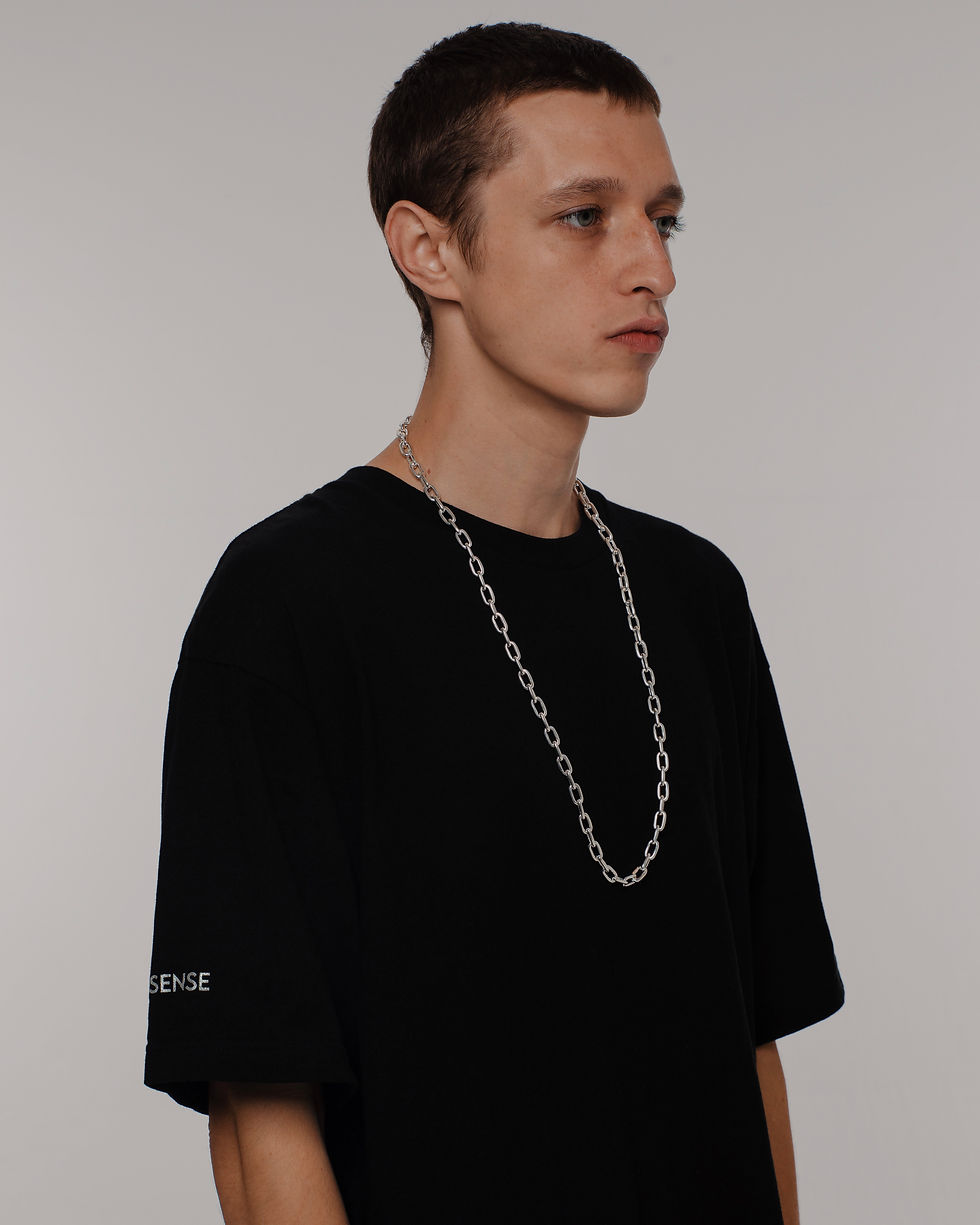 LINK CHAIN NECKLACE SILVER PLATED | THIRD EYE SIXTH SENS