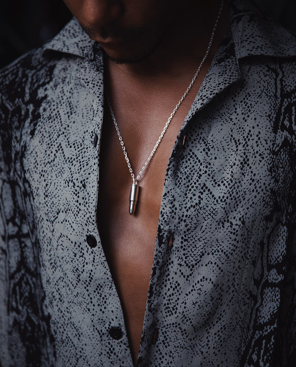 Thumbnail: BULLET PENDANT SILVER