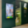 Portrait format LCD video wall example installed at Europcar.