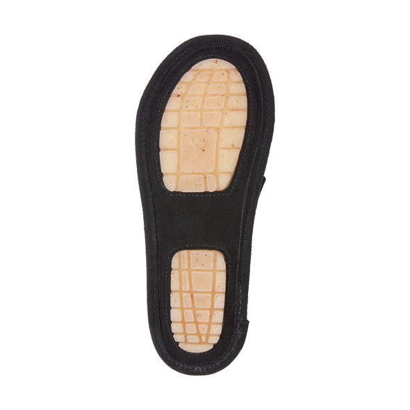 Miniatura: chaussons mules pantoufles peau de mouton fourrure naturelle merinos extra chaude femme noir