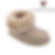 PEPPIN Chaussons Mouton Enfant Bottines Fourrure Beige