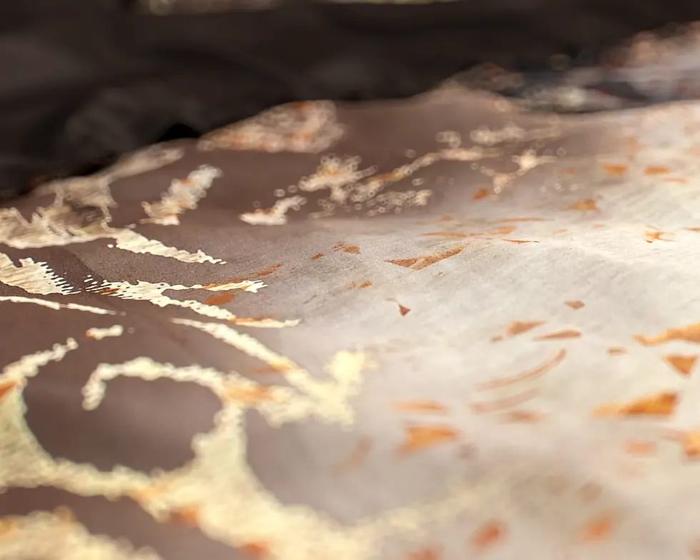Miniature : "INFERNO" Parure de lit 100% Coton Taupe Marrone Or Beige Crème Made in Europe