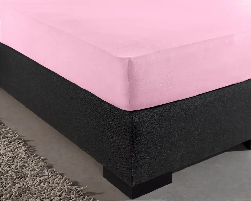 Drap housse Drap de lit 100% Coton Double Jersey Oeko-Tex Rose claire Made in EU