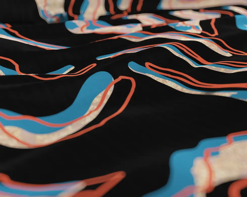 Miniaturbild: parure de lit coton ensemble housse de couette et taies d'oreiller coton de satin noir beige bleu tigre