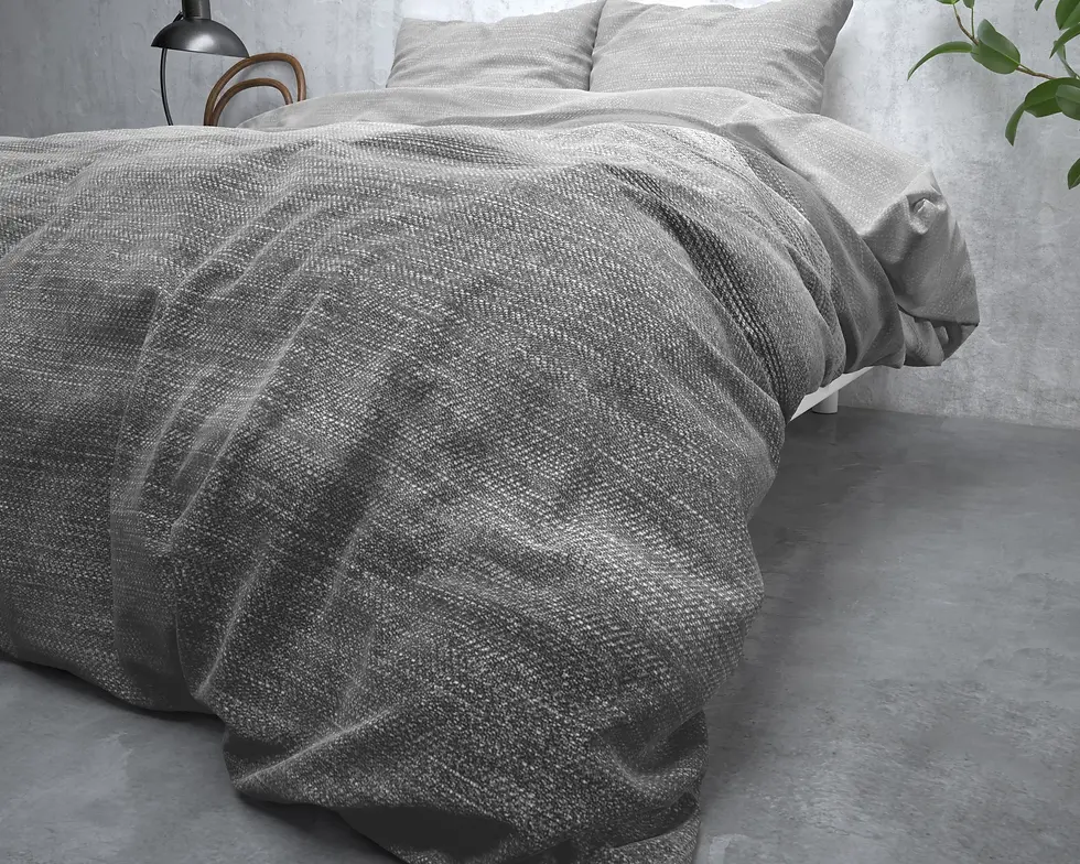Miniatura: Parure de lit,Chaud,Housse de couette,140x220,200x220,240x220,Taie d'oreiller,Flanelle,Coton,Molleton,Hiver,Gris,Blanc
