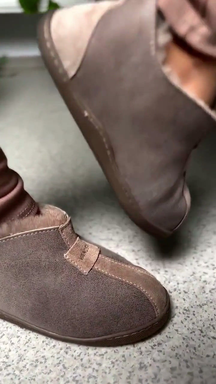 Miniatura: COLUMBIA Chaussons Mouton Bottines Fourrure Gris