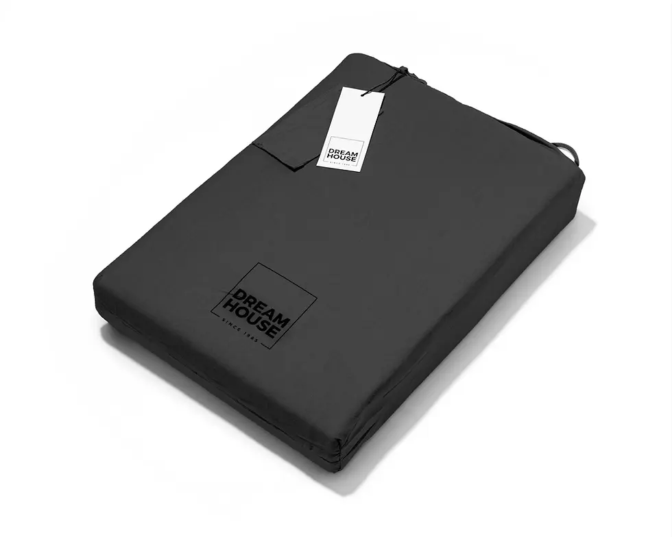 Miniatura: Parure de lit-Housse de couette-135x200-140x220-200x220-240x220-Taie d'oreiller-60x70-Coton-Anthracite-Gris