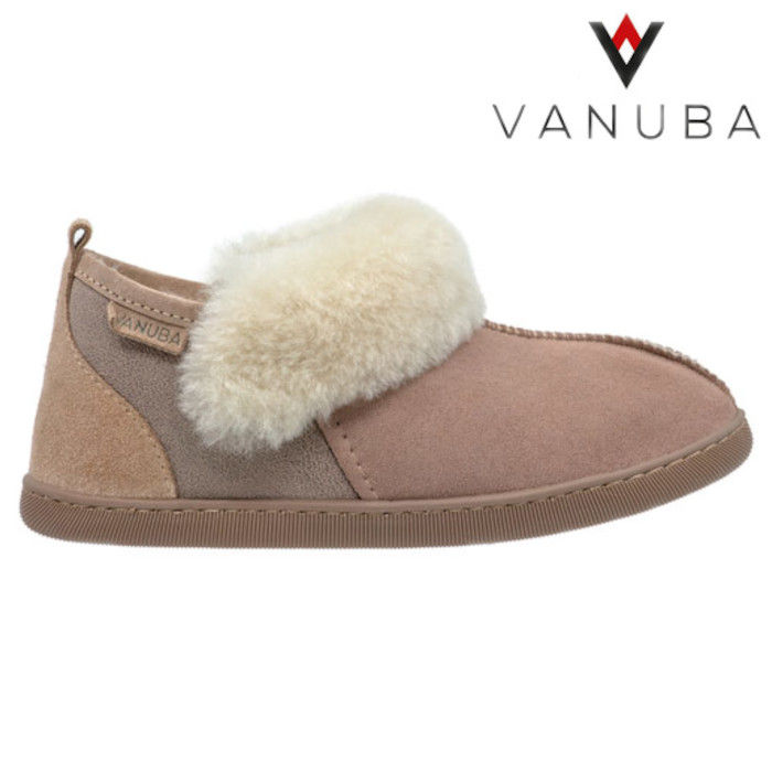 chaussons bottines peau de mouton fourrure naturelle merinos extra chaude femme beige blanc