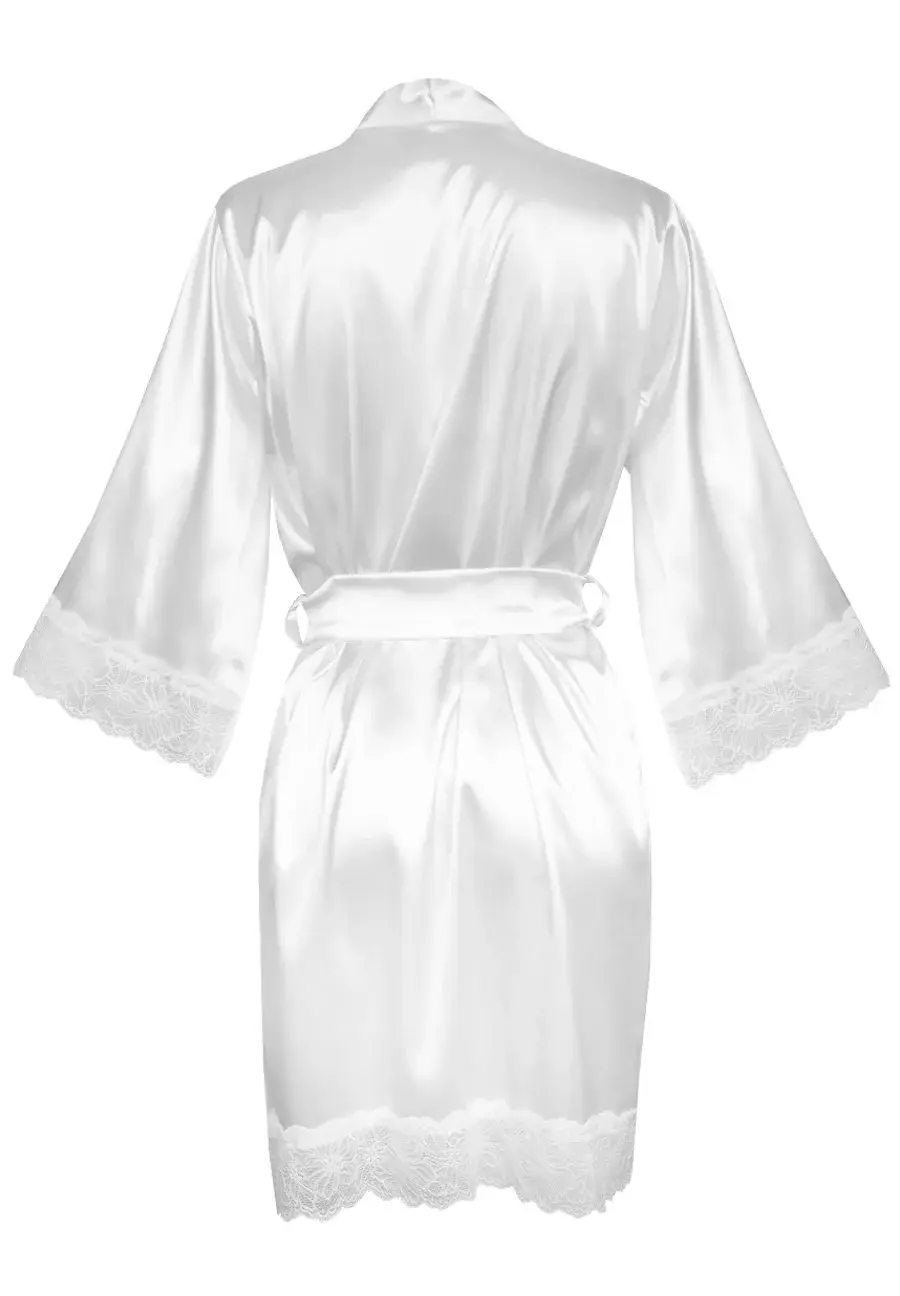 Miniatura: belle robe de chambre en satin brillant pour femme