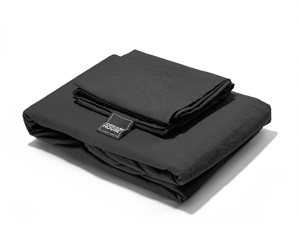 Miniatura: Parure de lit-Housse de couette-135x200-140x220-200x220-240x220-Taie d'oreiller-60x70-Coton-Anthracite-Gris