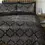 Miniature : parure de lit flanelle fleece chaude l'hiver set housse de couette taies d'oreiller noir 140x220, 200x220, 240x220