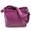 Miniature : sac à main bandoulière porte epaule cuir véritable rose handmade made in italy