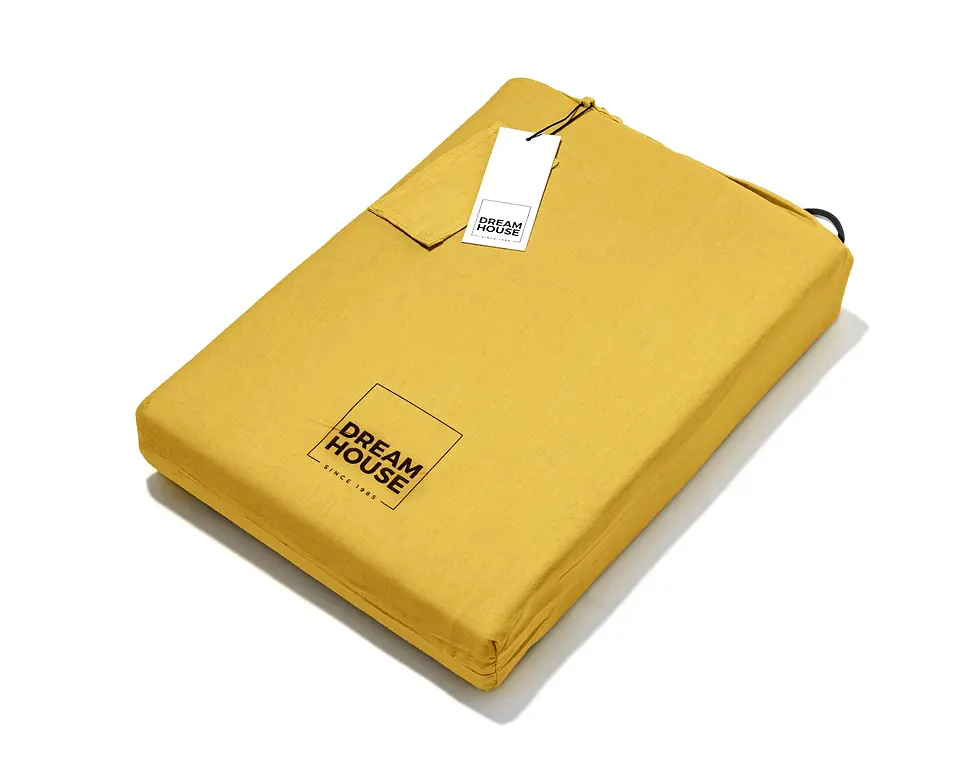 Miniature : Parure de lit,Housse de couette,140x220,200x220,240x220,Taie d'oreiller 60x70,Coton, Jaune