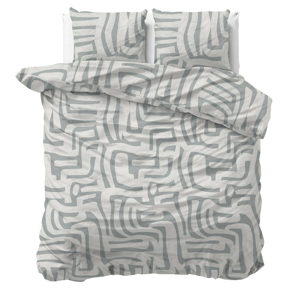 Parure de lit Flanelle Chaude Housse de couette Hiver 140x220, 200x220,240x220 Taie oreiller Flanelle Coton Gris Abstrait