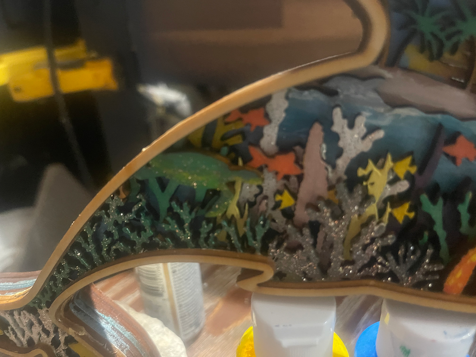 Thumbnail: Dolphin layered art