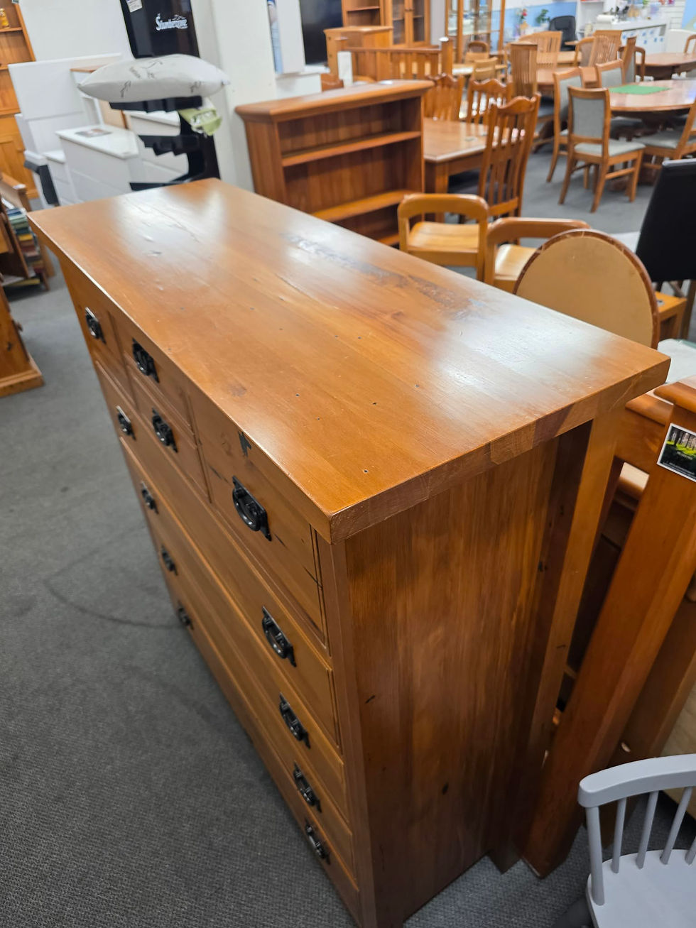 Thumbnail: Woodpecker merivale solid recycled rimu scotch chest!