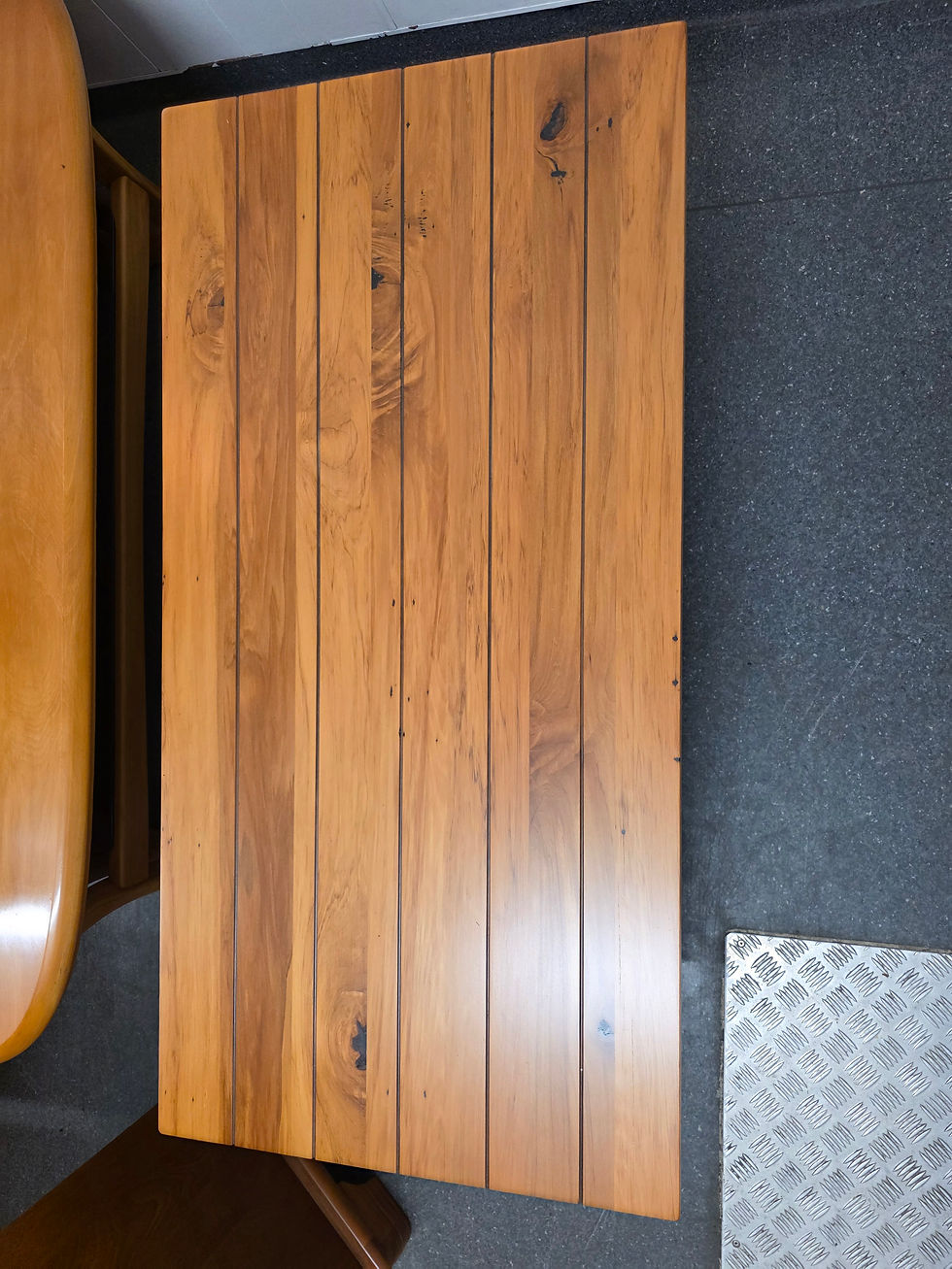 Thumbnail: Woodpecker panel top coffee table with magazine rack