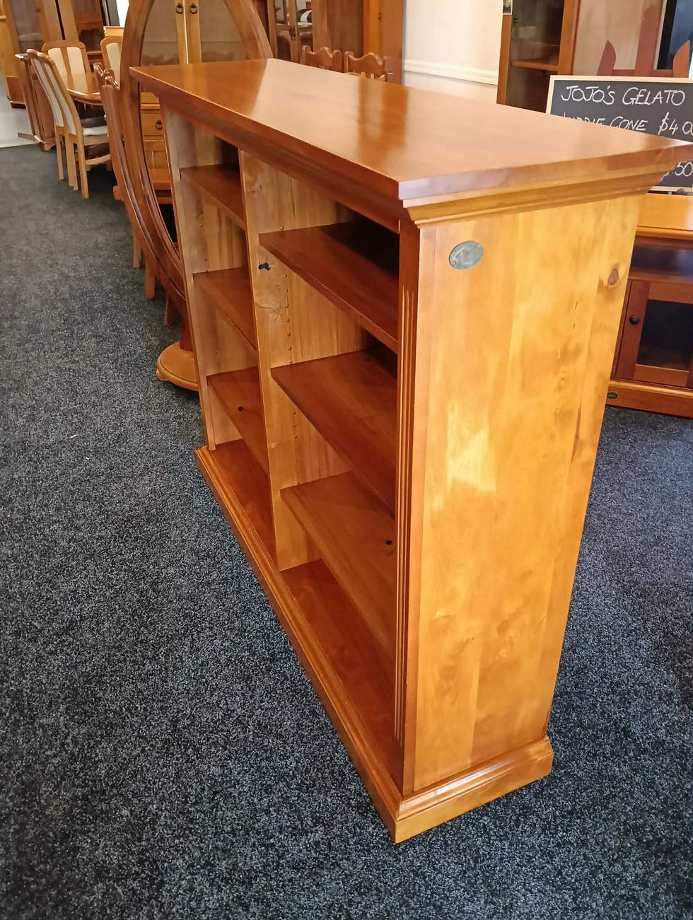 Thumbnail: Woodpecker recycled rimu double bay bookcase!