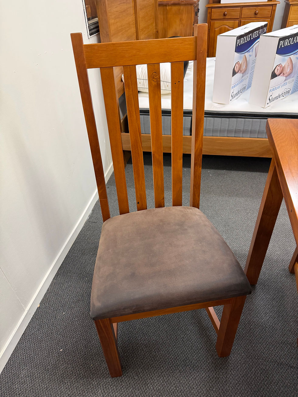 Thumbnail: Woodpecker solid recycled rimu 5pcs dining suite!
