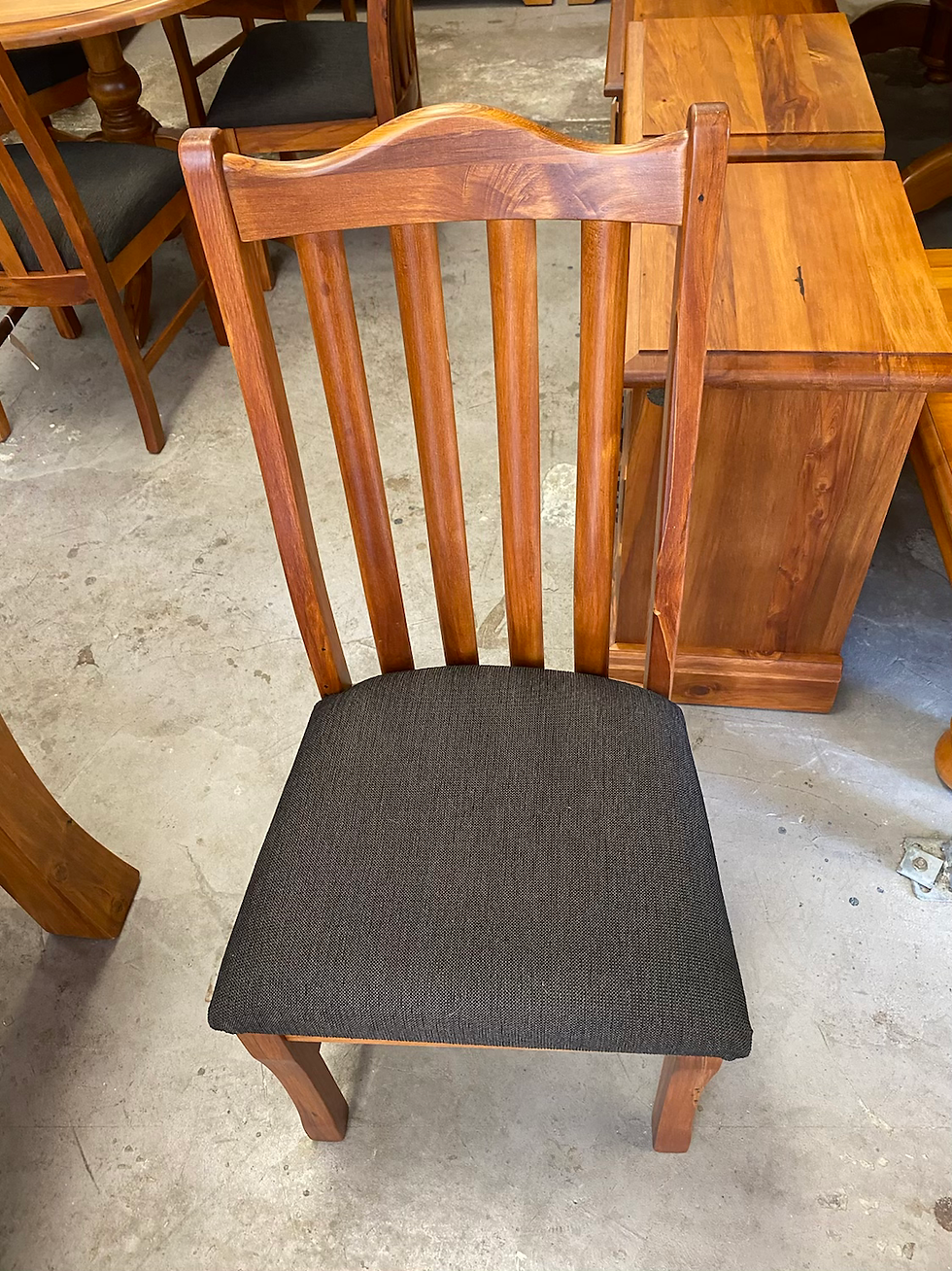 Thumbnail: BRAND NEW woodpecker solid recycled rimu 5 pcs dining suite! 