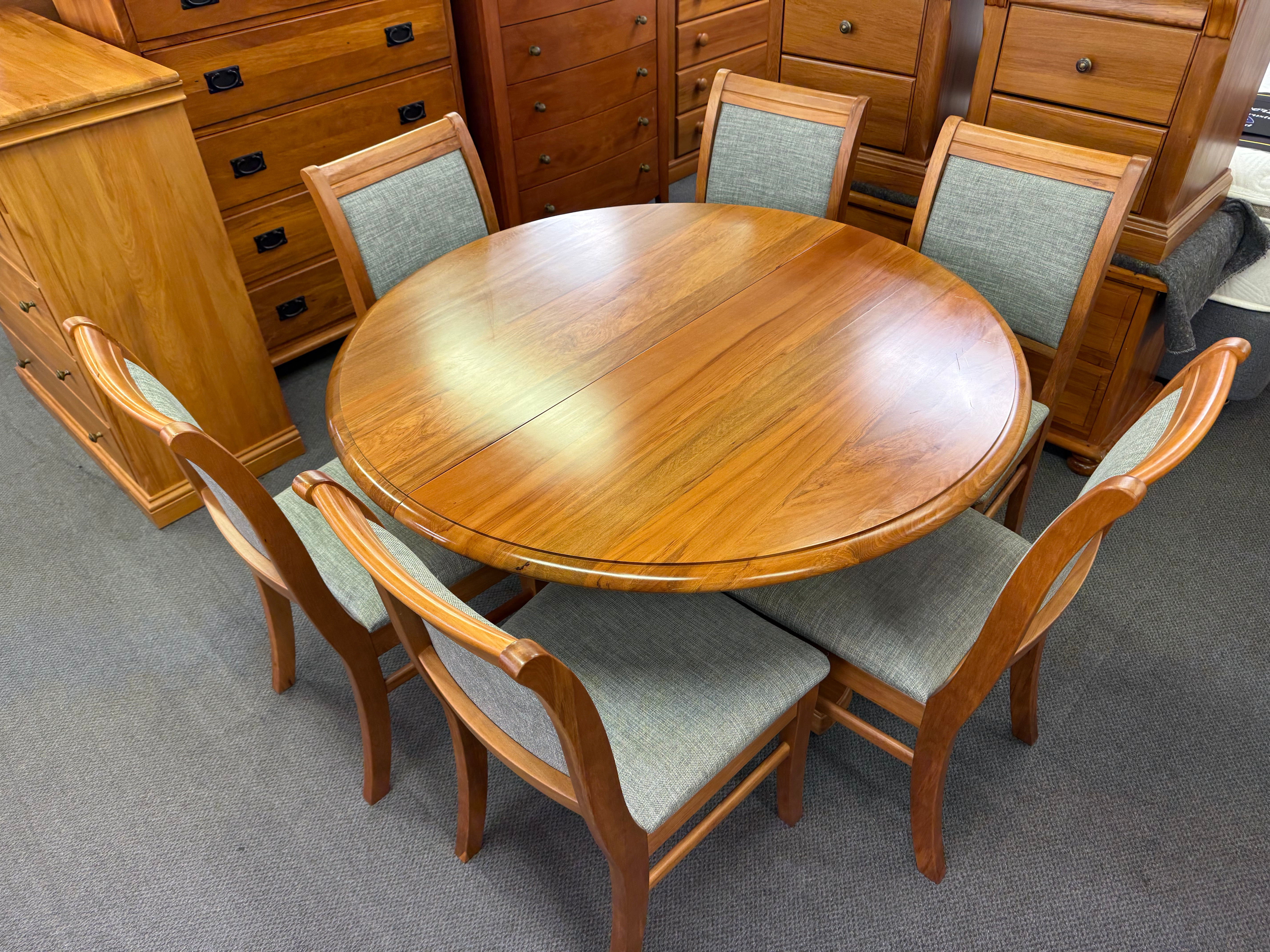 Sorenmobler opera rimu 7pcs extendable dining suite!