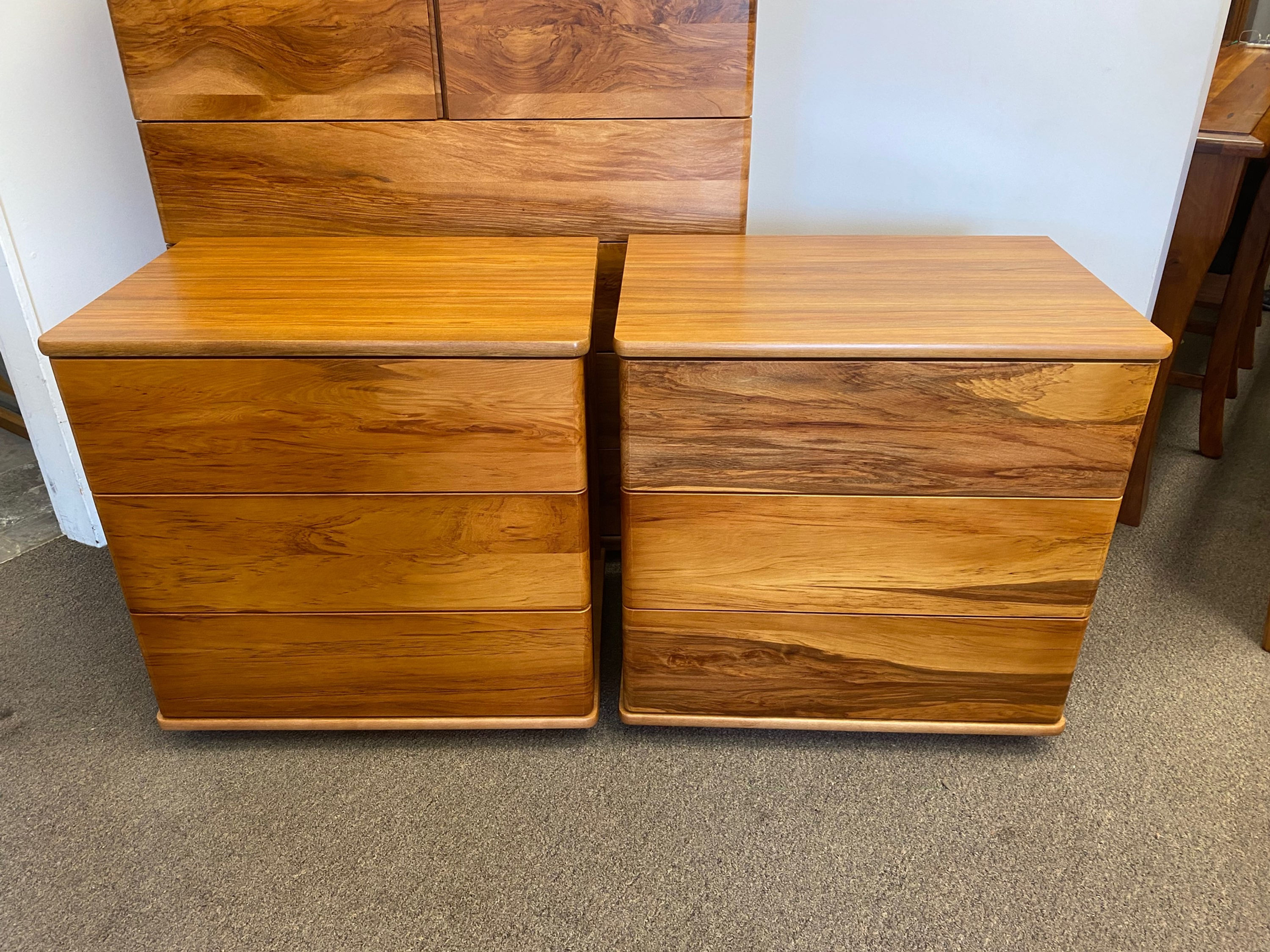 BRAND NEW sorenmobler solaris rimu bedsides!