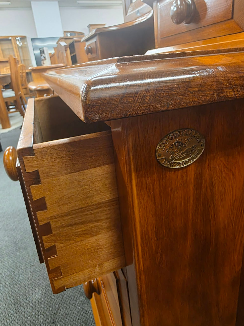 Thumbnail: Woodpecker McKenzie country recycled rimu dresser!