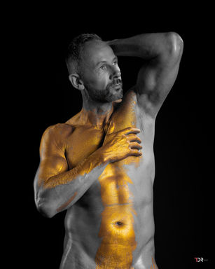 Männermodel Aktfotografie Bodypaint Shooting