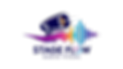 a stage light and a sound wave , company name _Stage Flow Audio Visual_.png