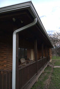 Galvalume K-style on a cabin