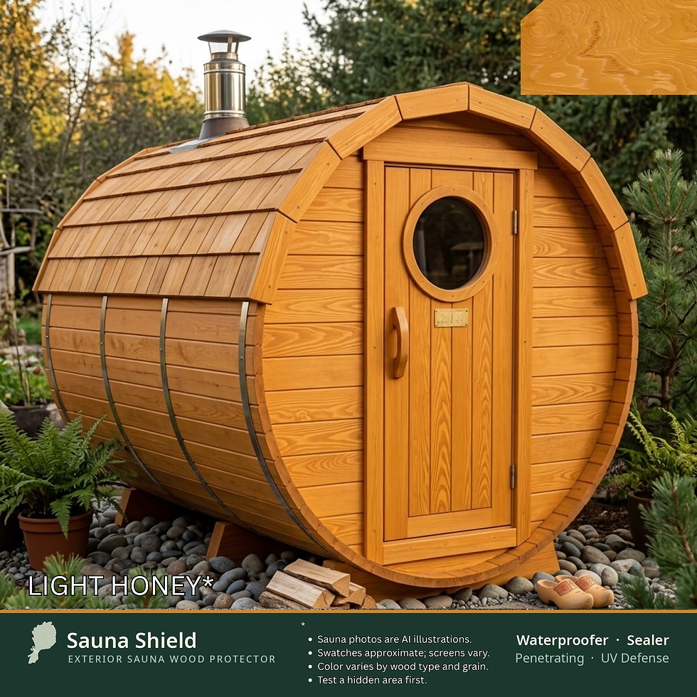 Thumbnail: Sauna Shield Wood Sealer & Stain for Outdoor Saunas | 1 Gal