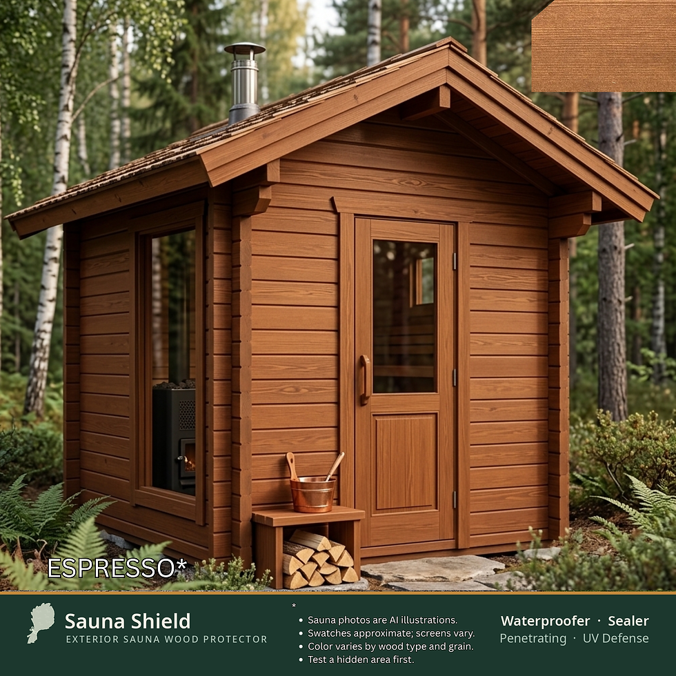 Thumbnail: Sauna Shield Wood Sealer & Stain for Outdoor Saunas | 1 Gal