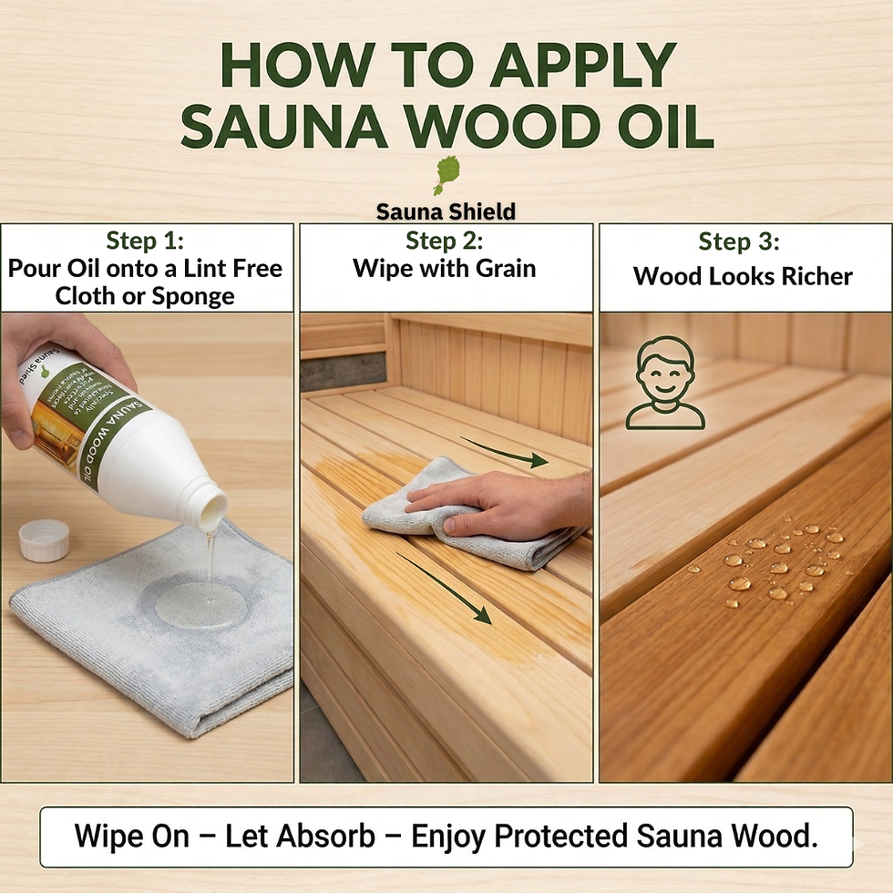 Thumbnail: Sauna Shield™ Sauna Wood Oil - 1L/33.8 fl oz | Deep Protection for Sauna Wood