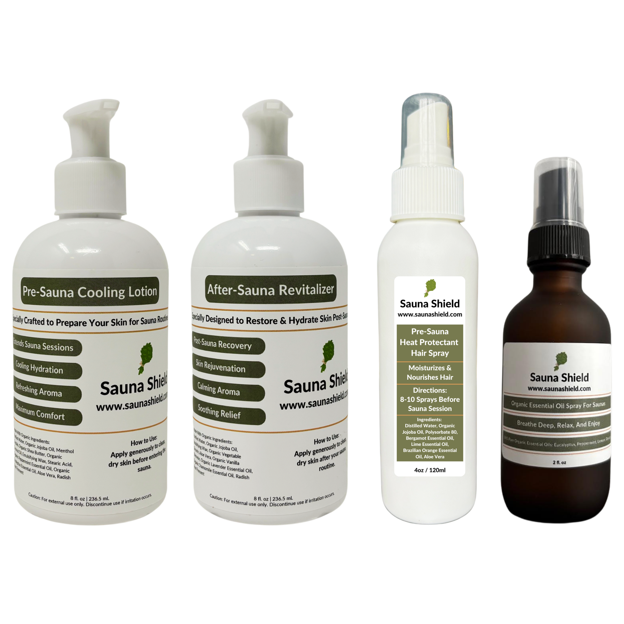 Sauna Shield Personal Sauna Care Bundle