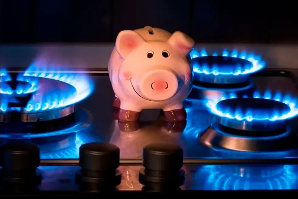 economia de gás porquinho representando o cofrinho e economia