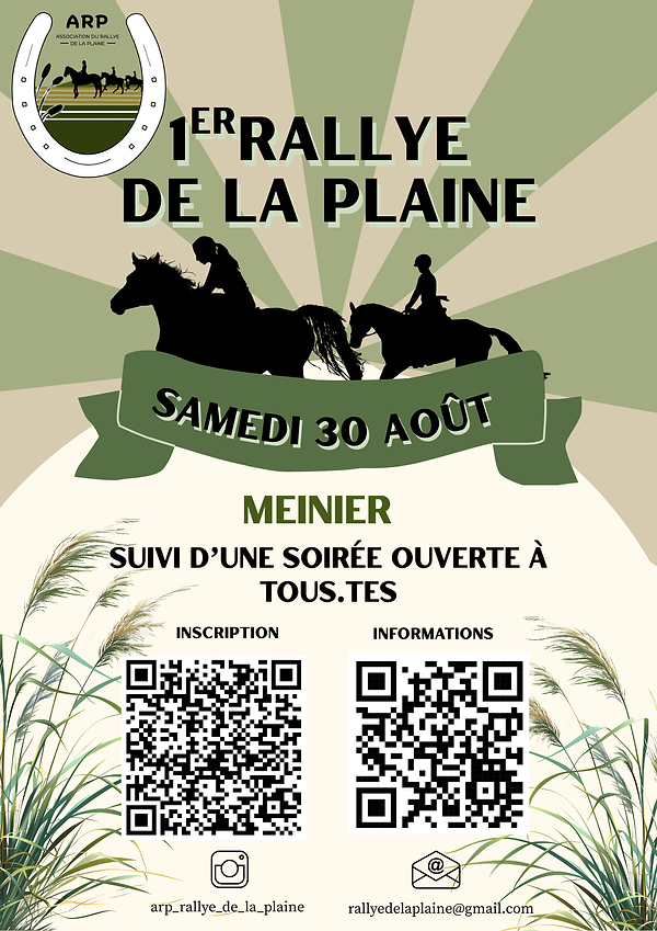 Affiche officielle Rallye de la Plaine 2025