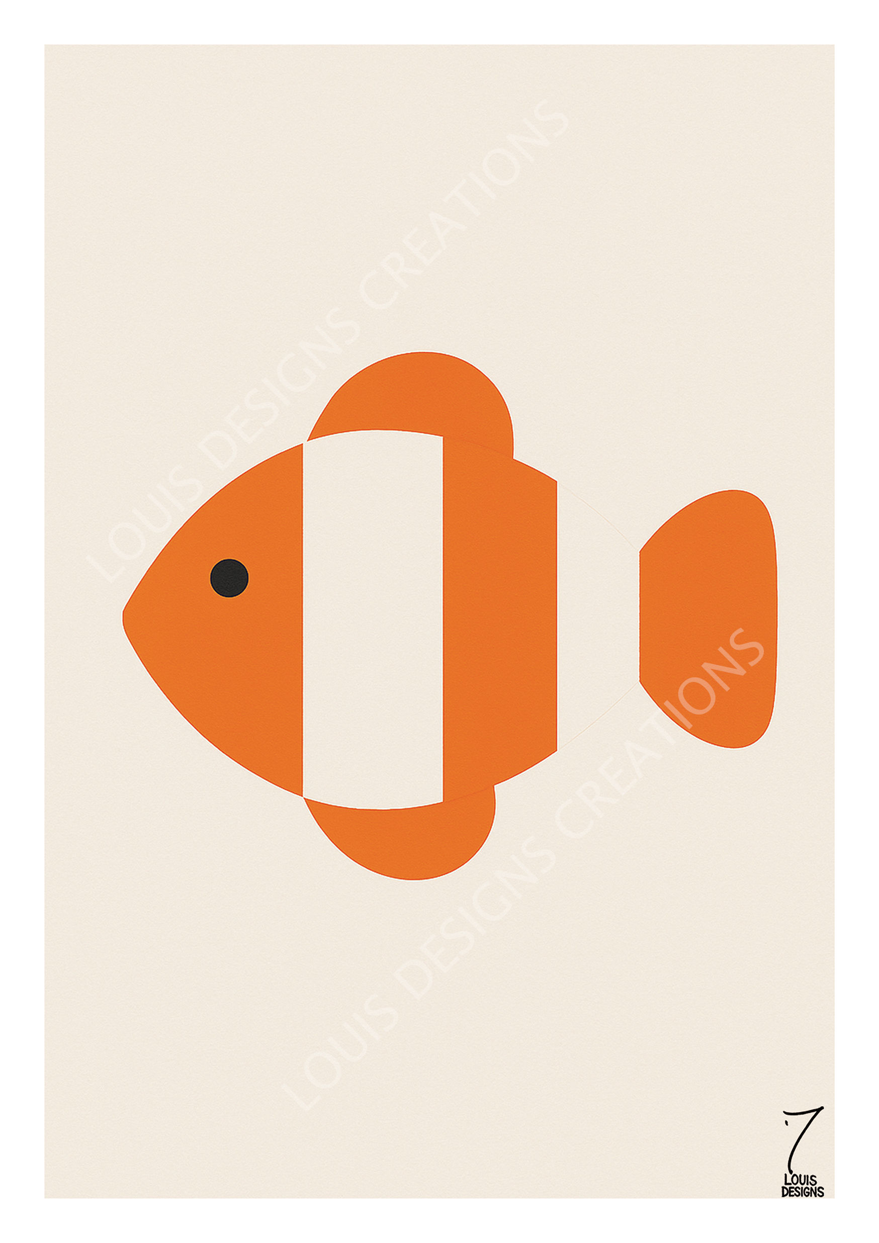 Carte postale Le Poisson Clown