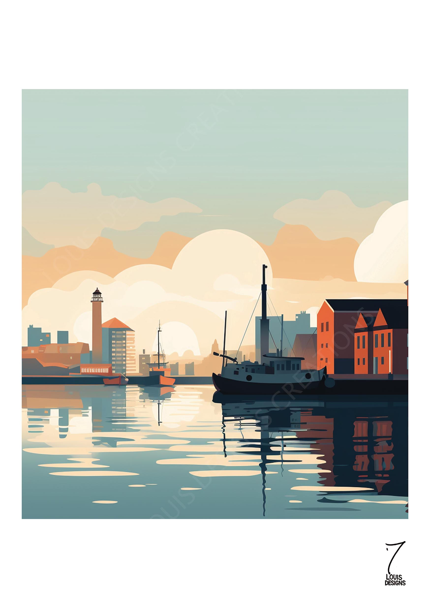 Carte postale Reflets Marins 1