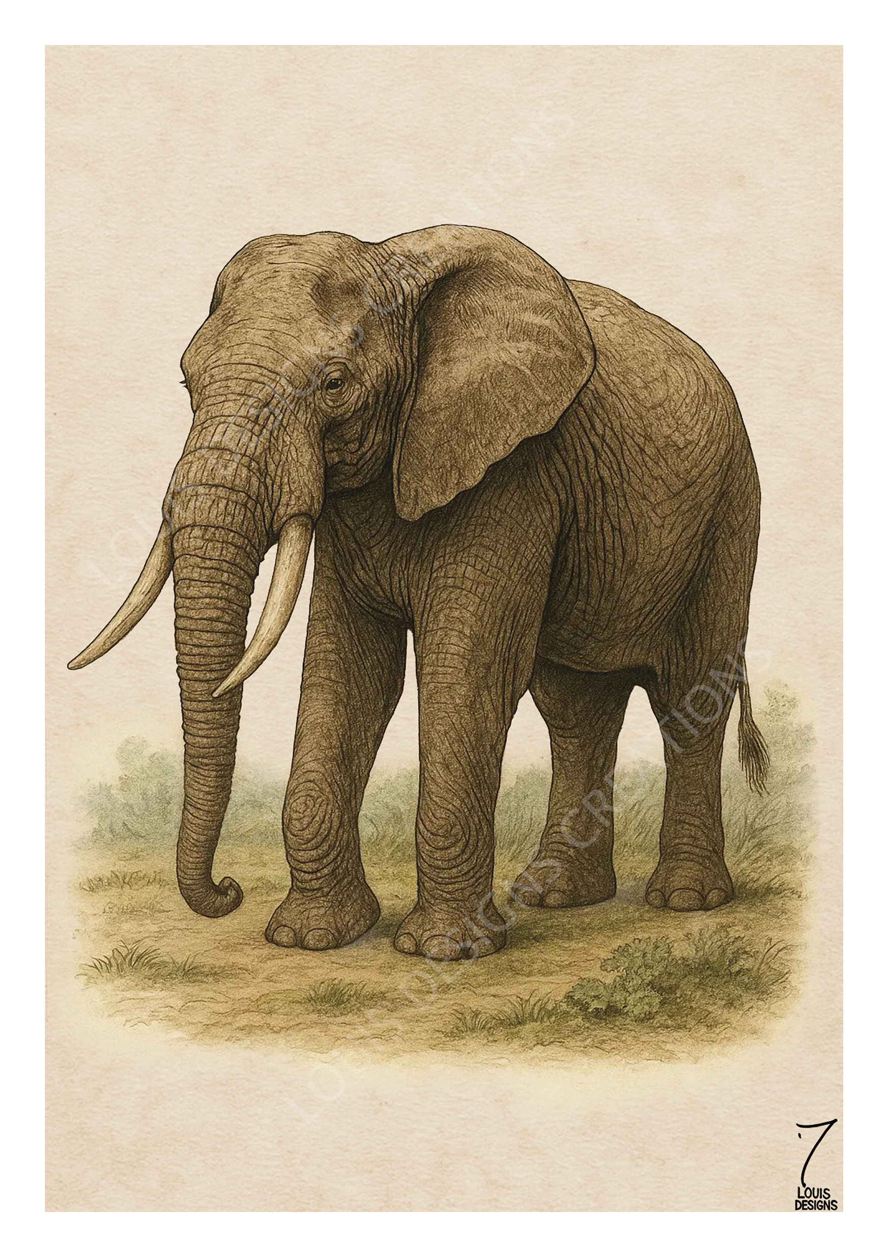 Carte Éléphant