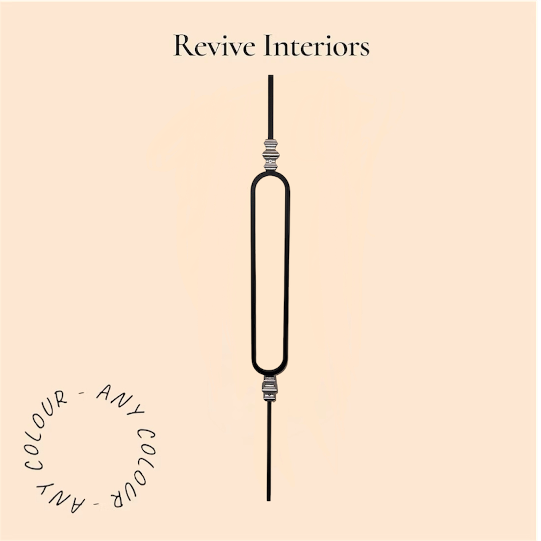 Hollow Rounded Rectangle With Decorative Knuckles