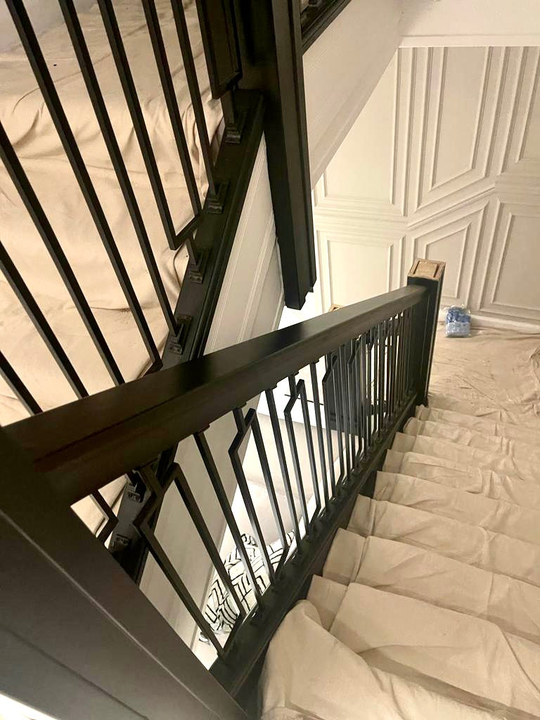 Thumbnail: Solid Wrought Iron Stair Spindles Made To Measure - Black