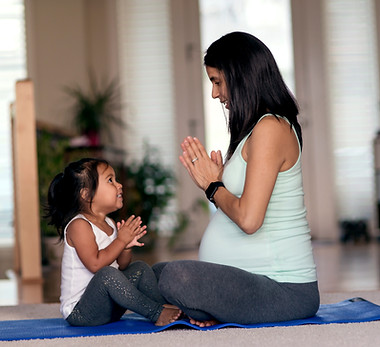 Pregnant Woman With Child