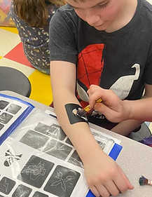 glitter tattoos galore