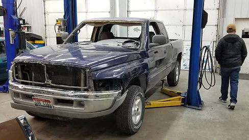 Blue Ram, broken down before a complete restoration