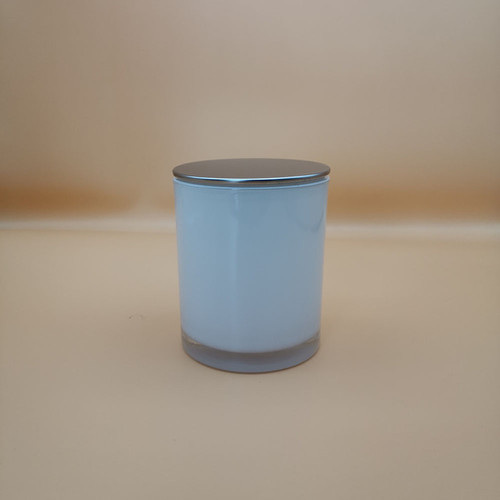 Gloss White Glass Jars| wholesale candle jars|white candle jars